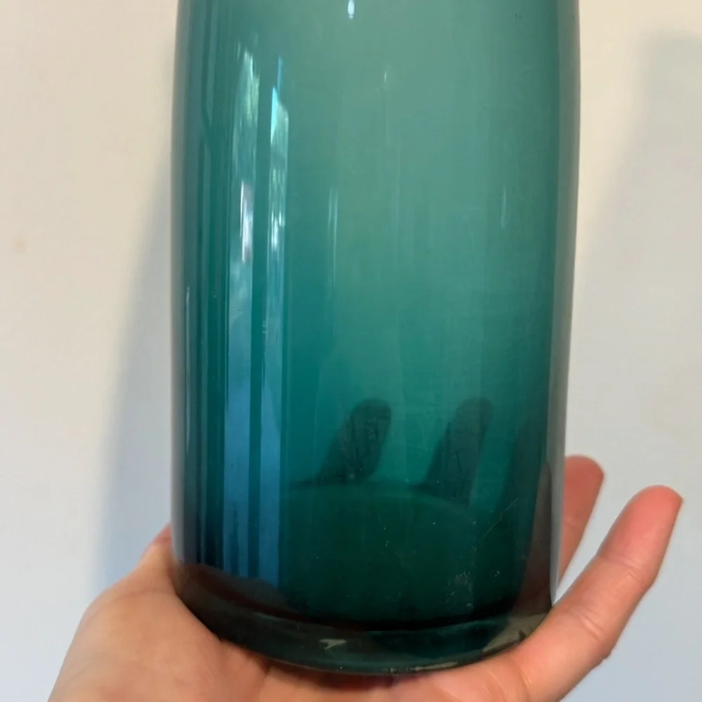 IKEA Blown Glass Bottle Vase